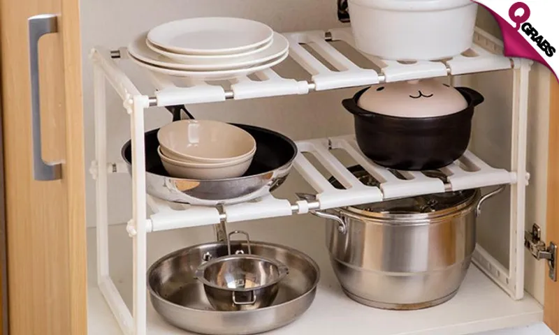Adjustable Kitchen Organizer!